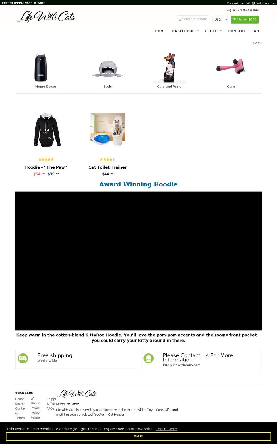 workonthis7-myshopify-com-shopifybooster1-7-3 Shopify theme site example lifewithcatz.com