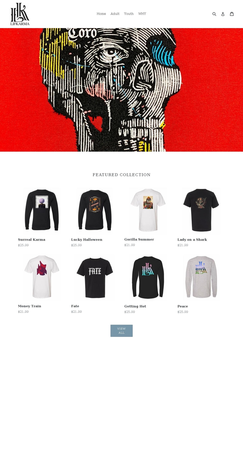 lifkarma.com — Shopify storefront screenshot