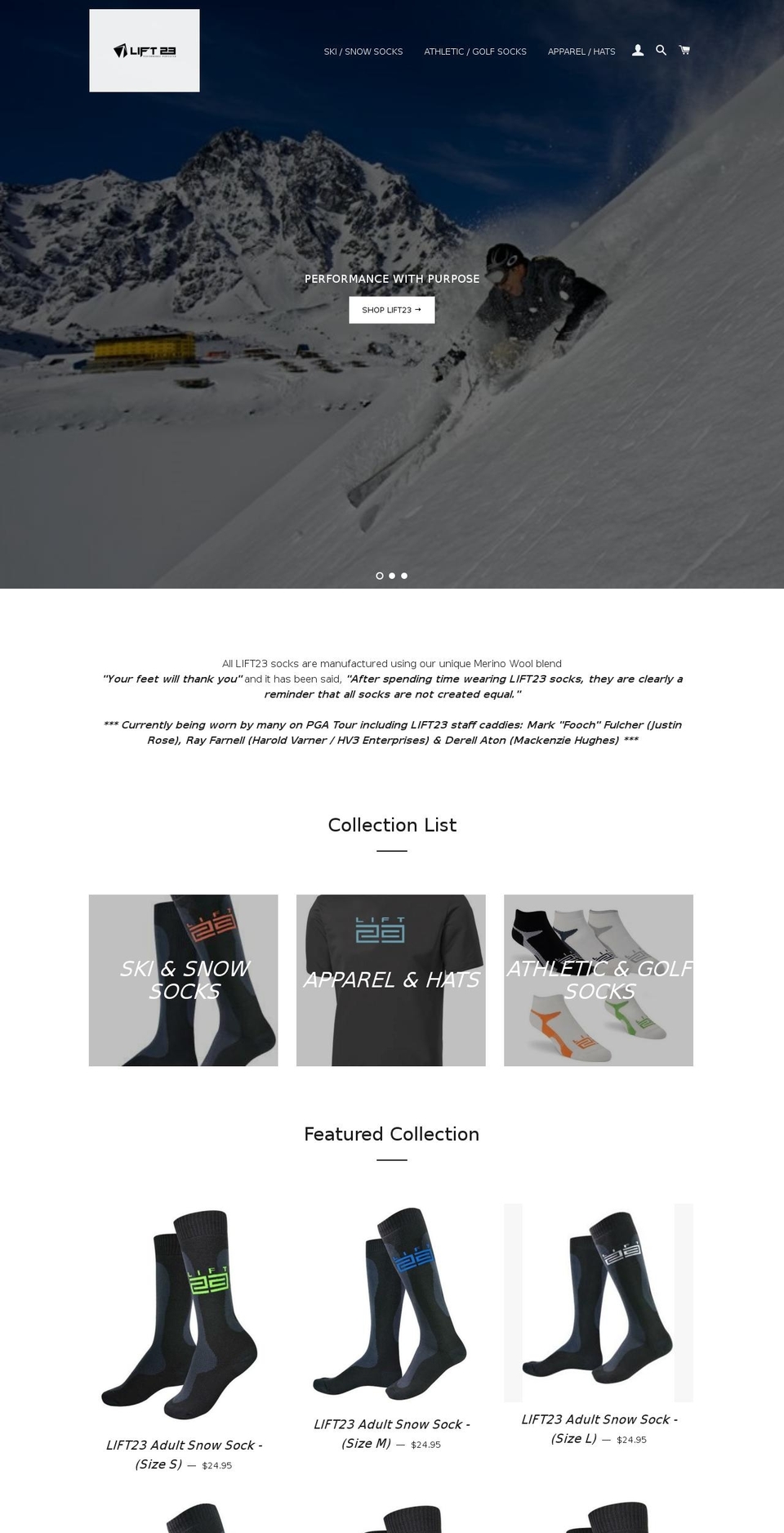 lift23.com shopify website screenshot