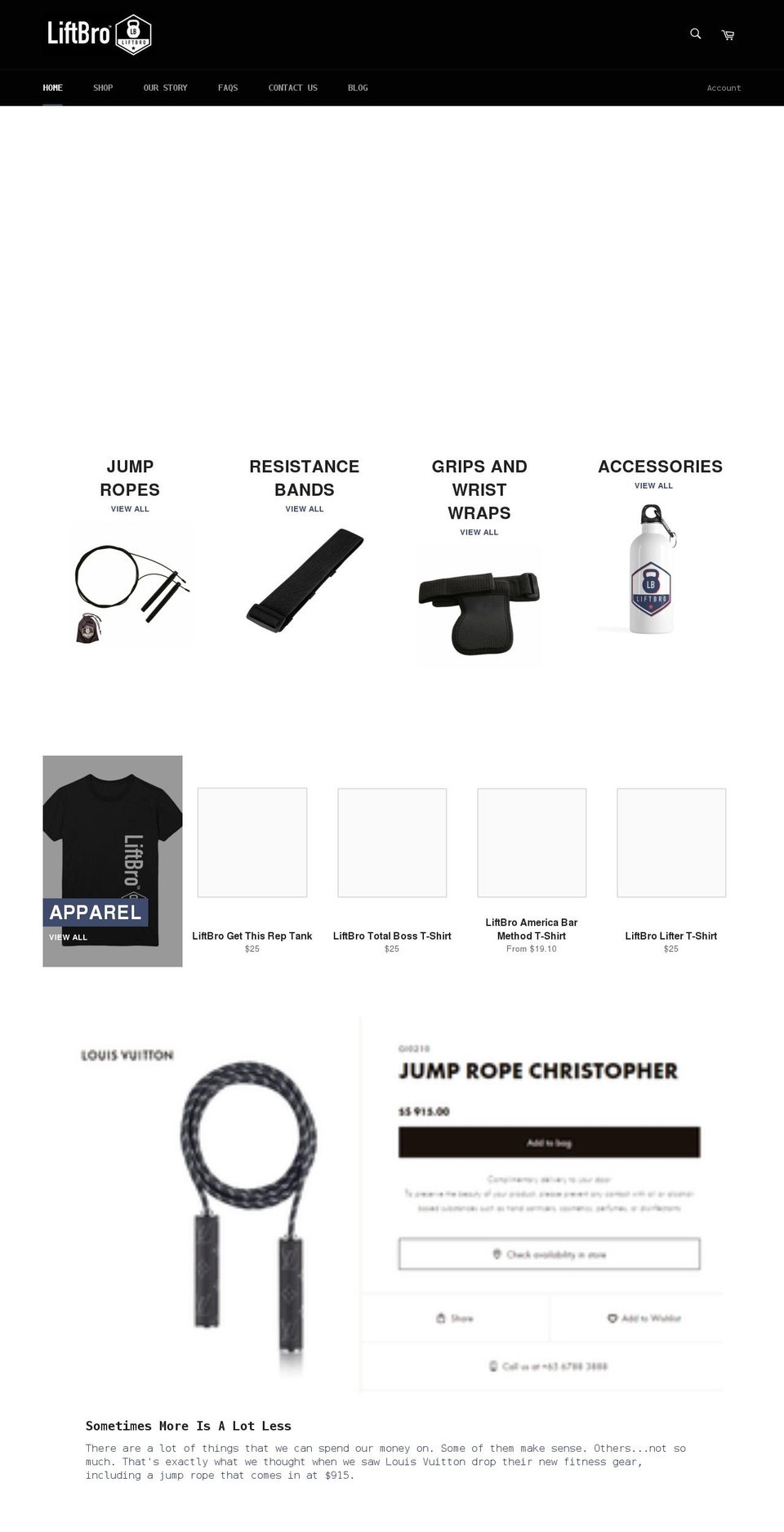 liftbroathletics.com shopify website screenshot