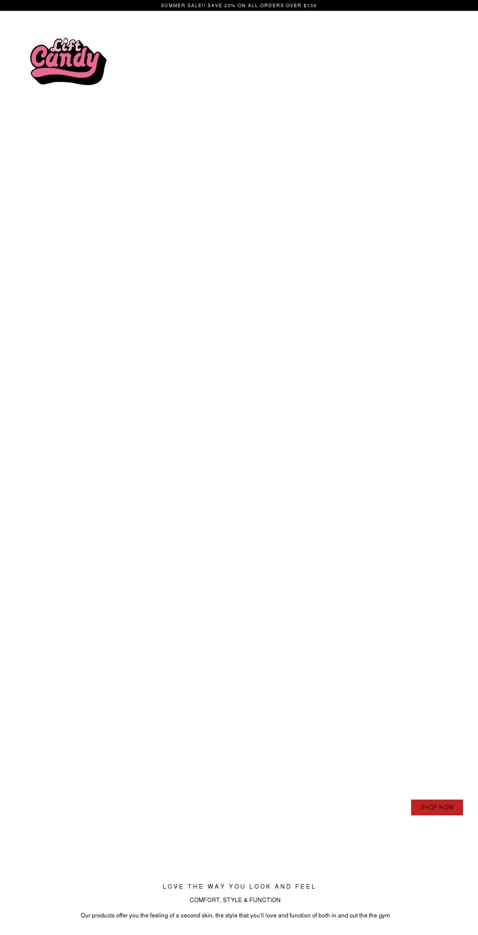 liftcandyapparel.com shopify website screenshot