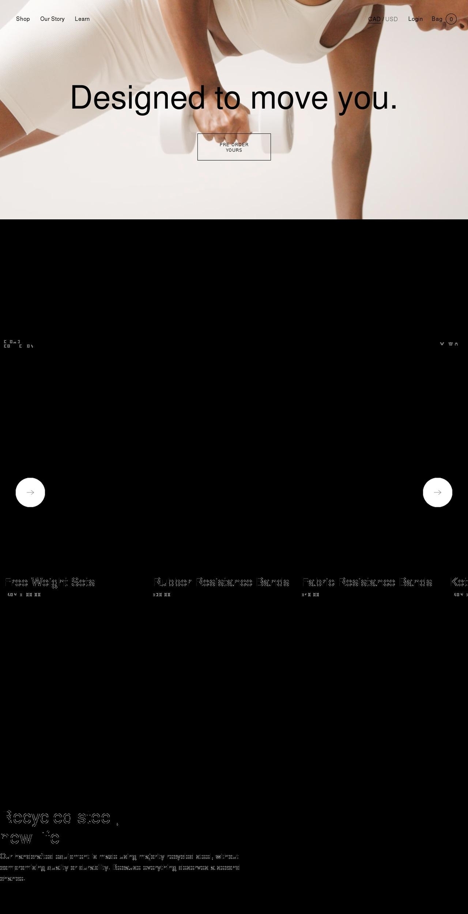 liftedmovement.com shopify website screenshot