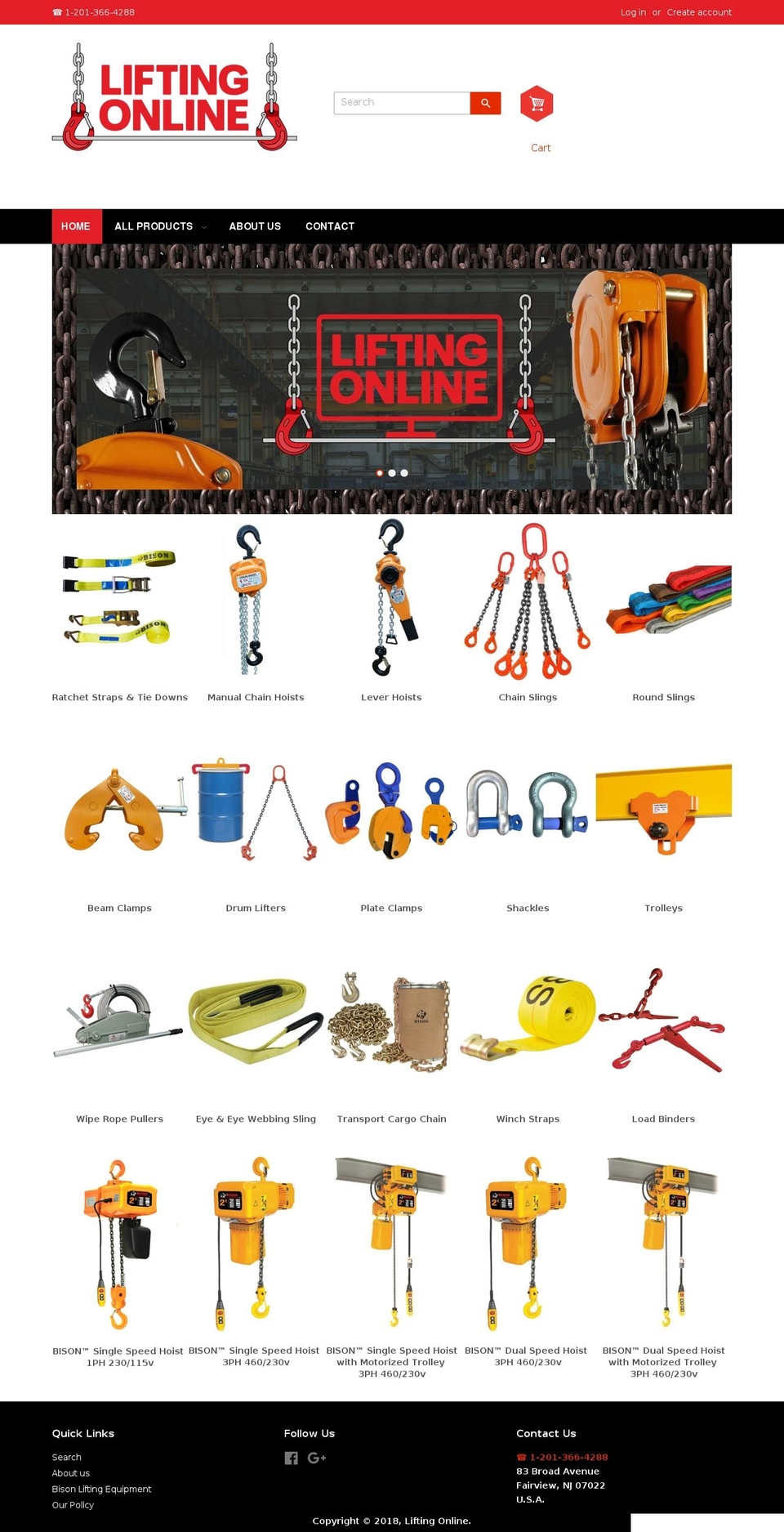 liftingonline.com shopify website screenshot