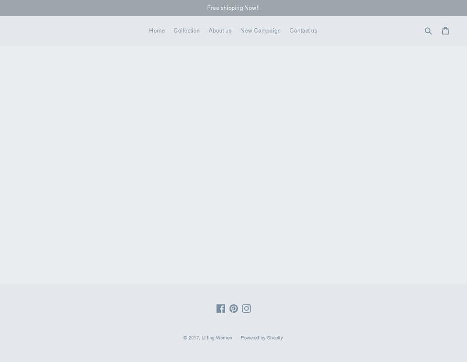 liftingwomen.com shopify website screenshot