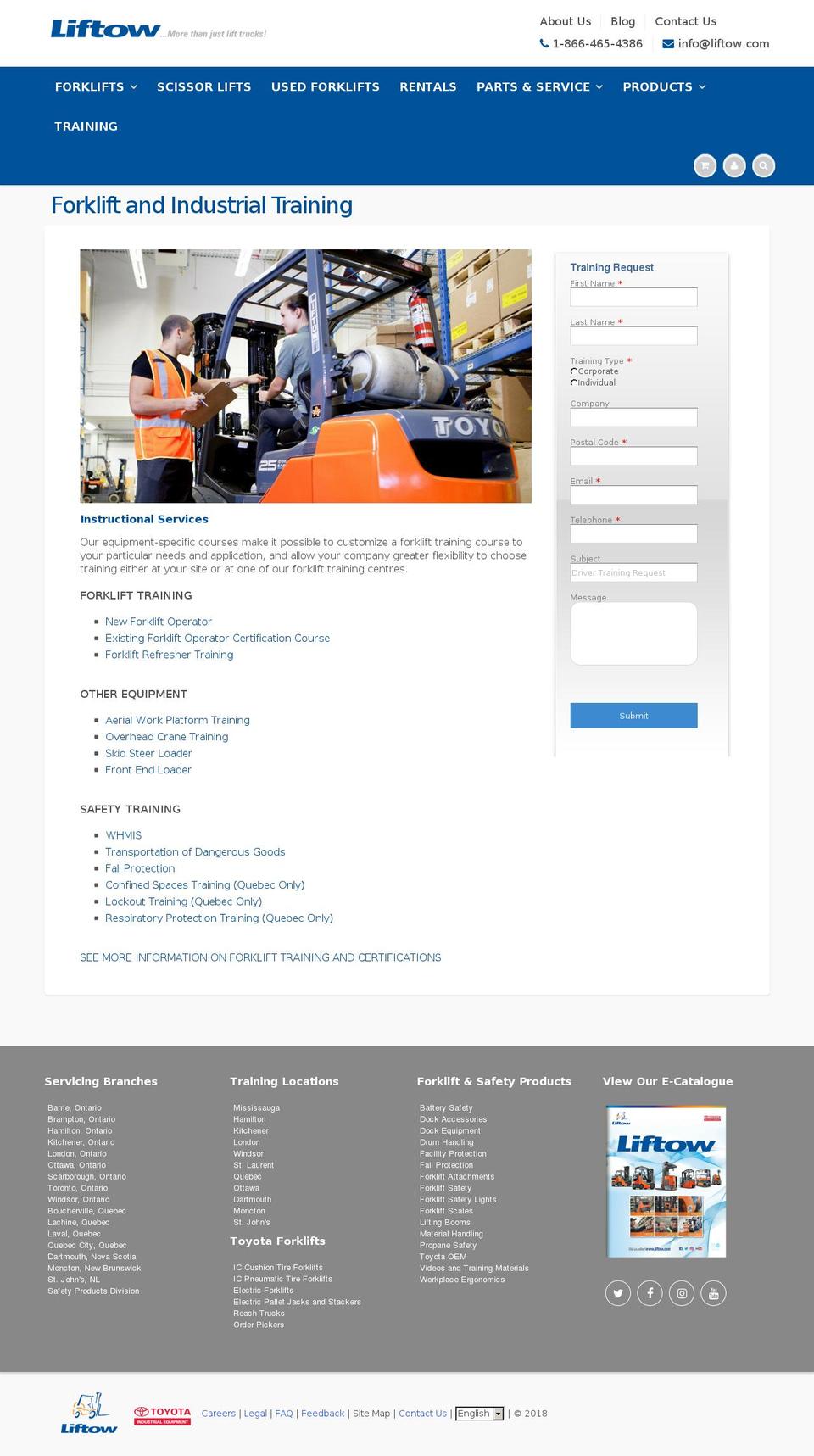 liftowtraining.com — Shopify storefront screenshot