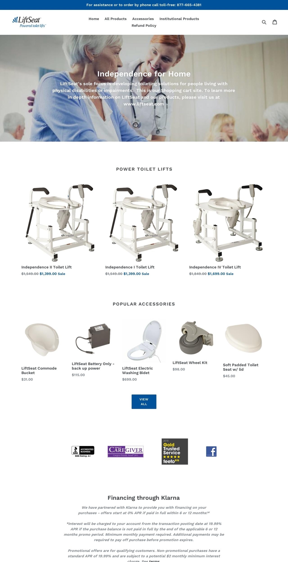 liftseat.shop shopify website screenshot