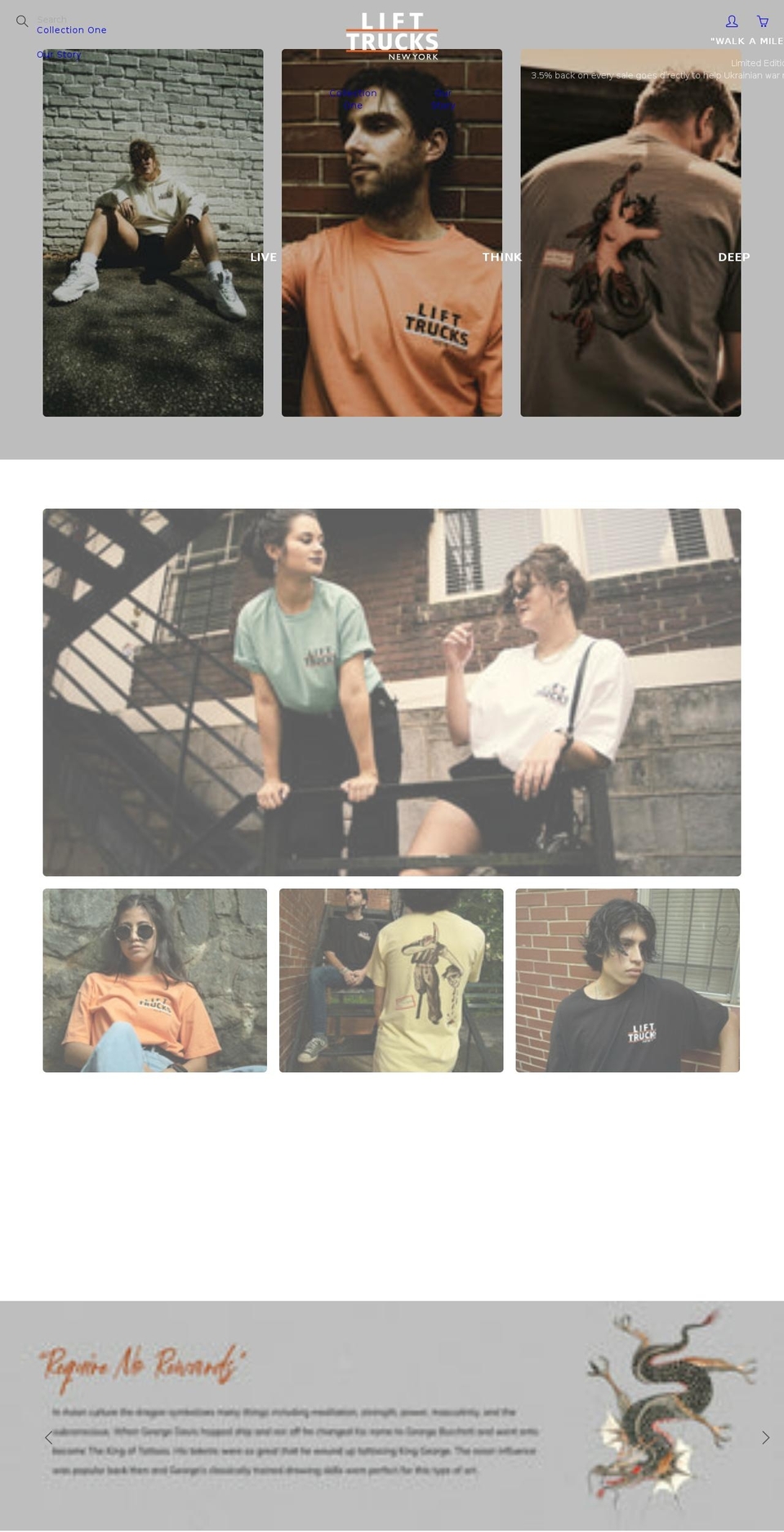 lifttrucksny.com shopify website screenshot