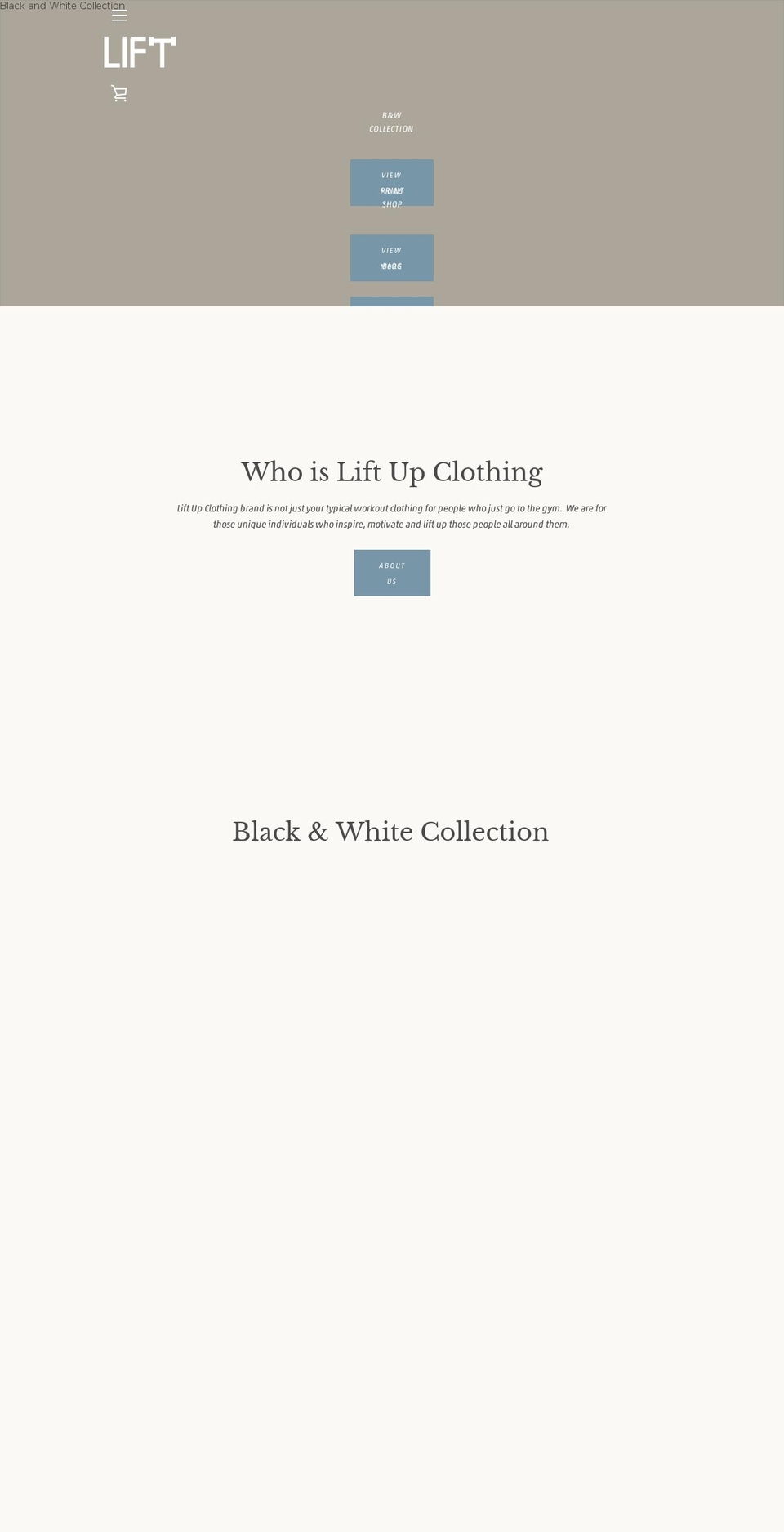 Gecko-OPT Shopify theme site example liftupclothing.com