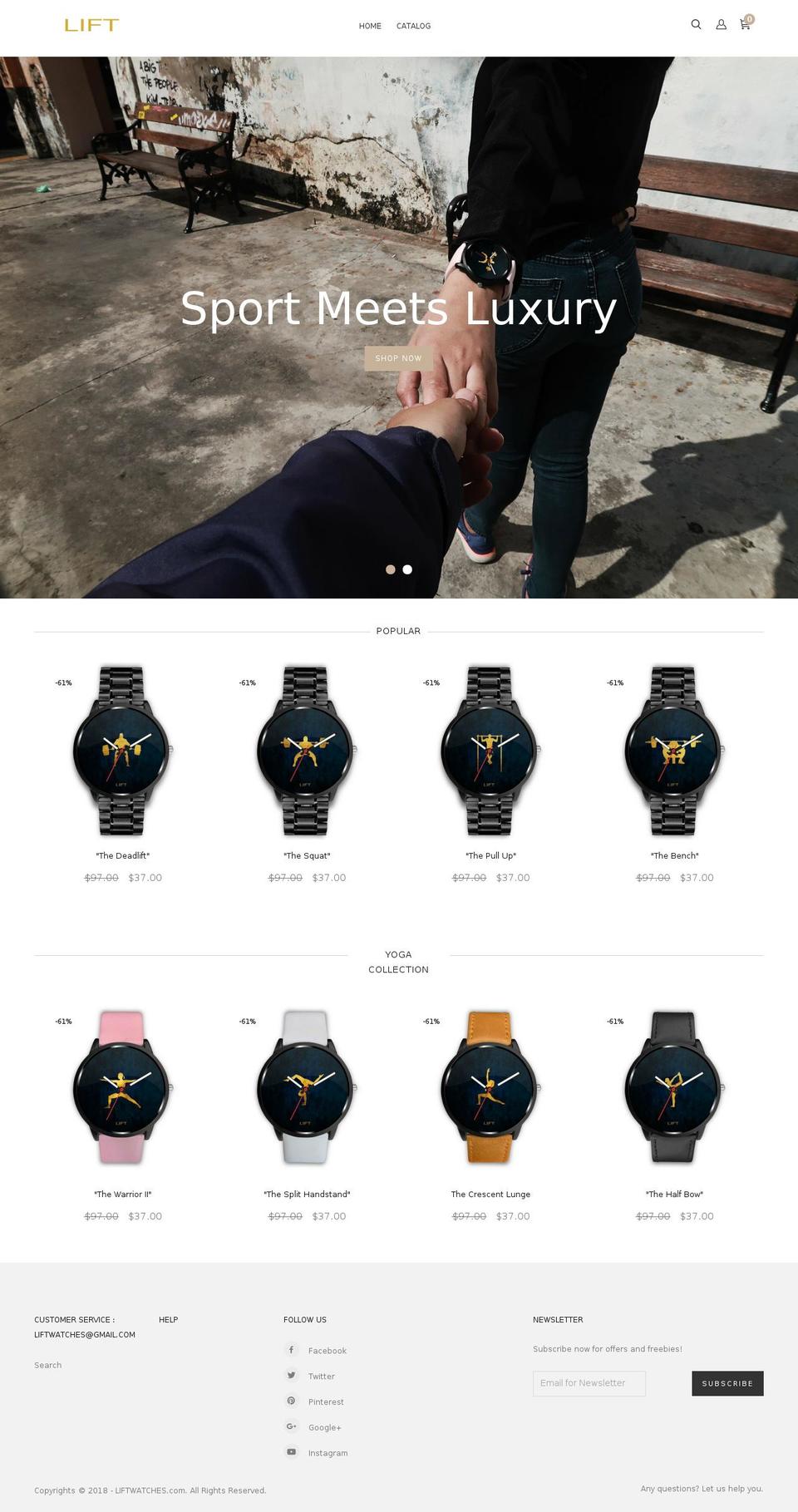 dylan-gs-theme Shopify theme site example liftwatches.com