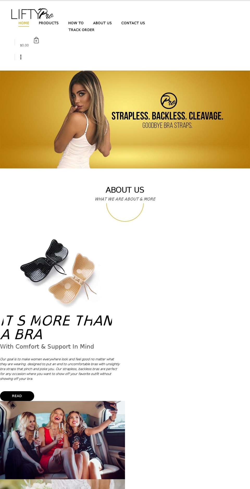 liftypro.com shopify website screenshot