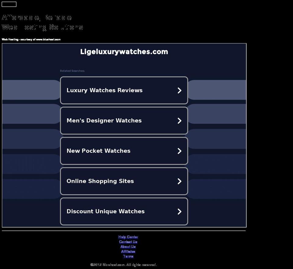 ligeluxurywatches.com — Shopify storefront screenshot