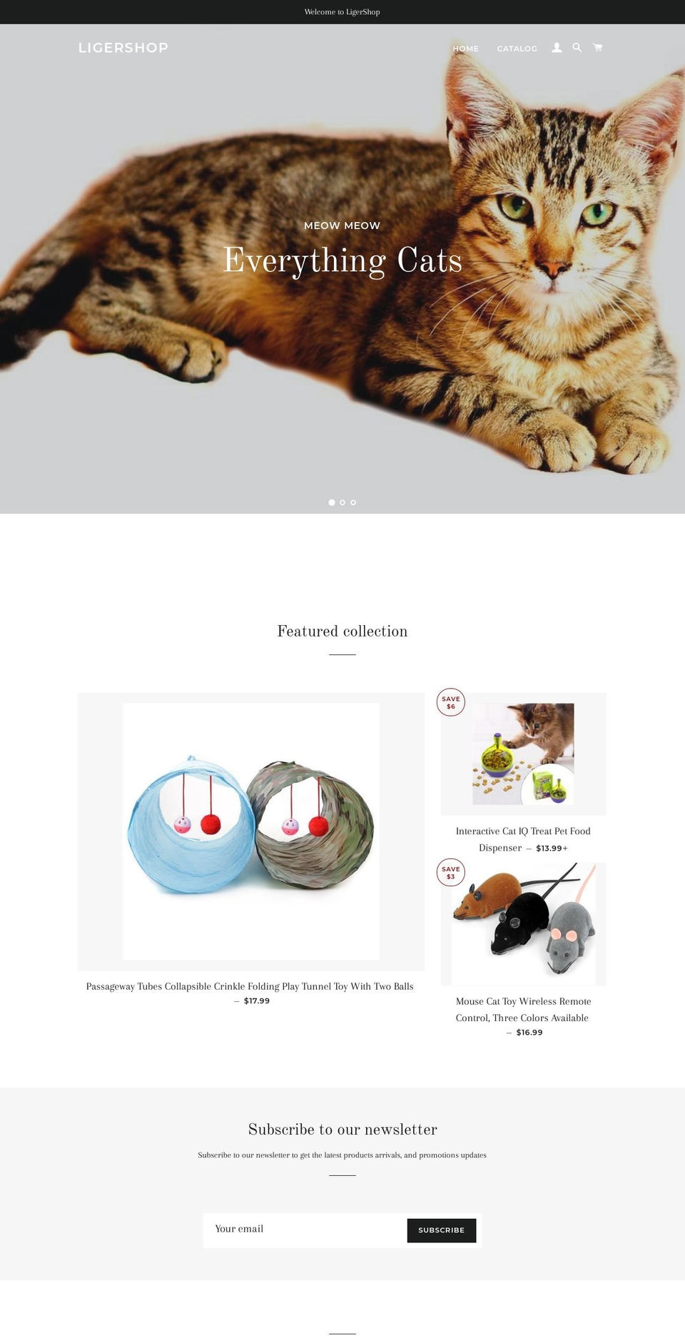 ligershop.com — Shopify storefront screenshot