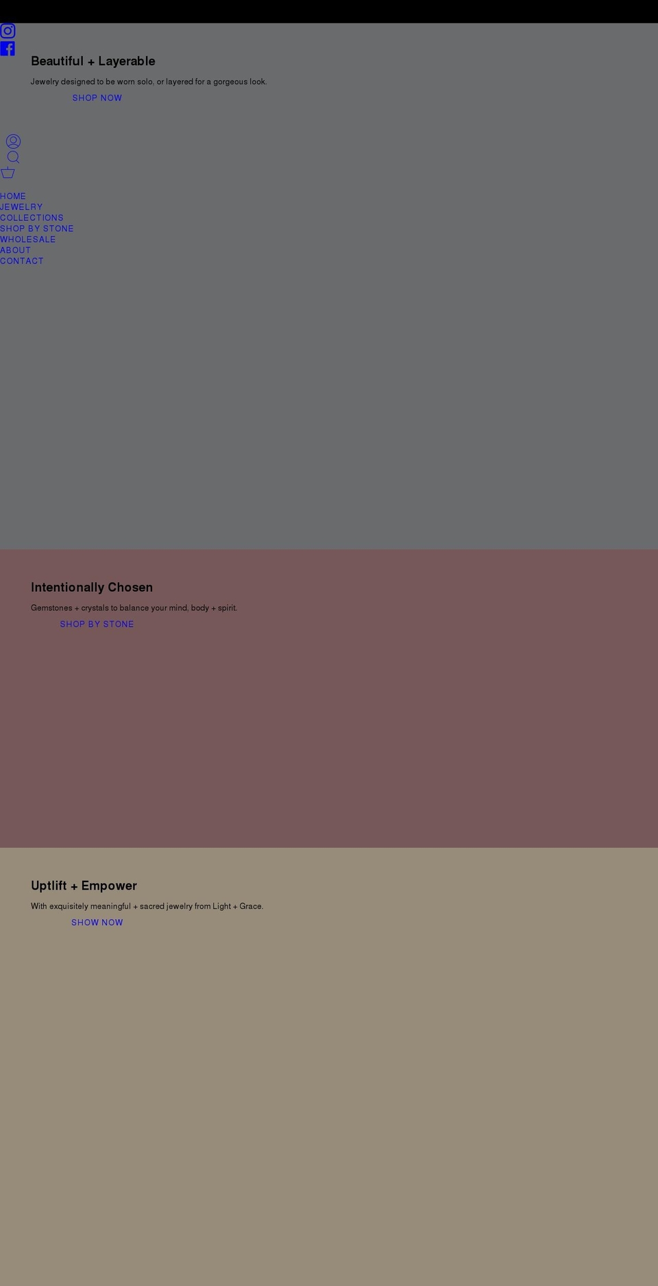lightandgracedesign.com shopify website screenshot