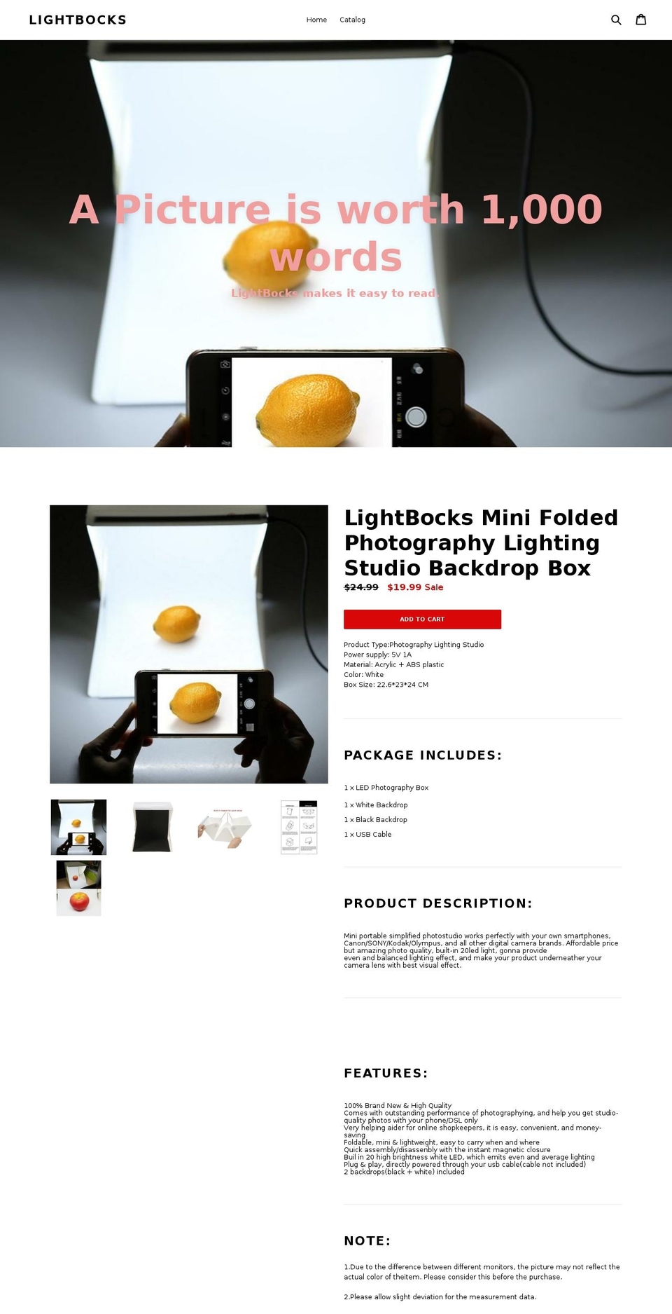lightbocks.com — Shopify storefront screenshot