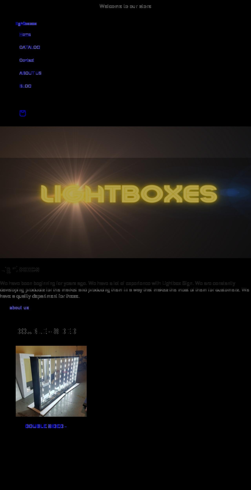 lightboxes.us shopify website screenshot