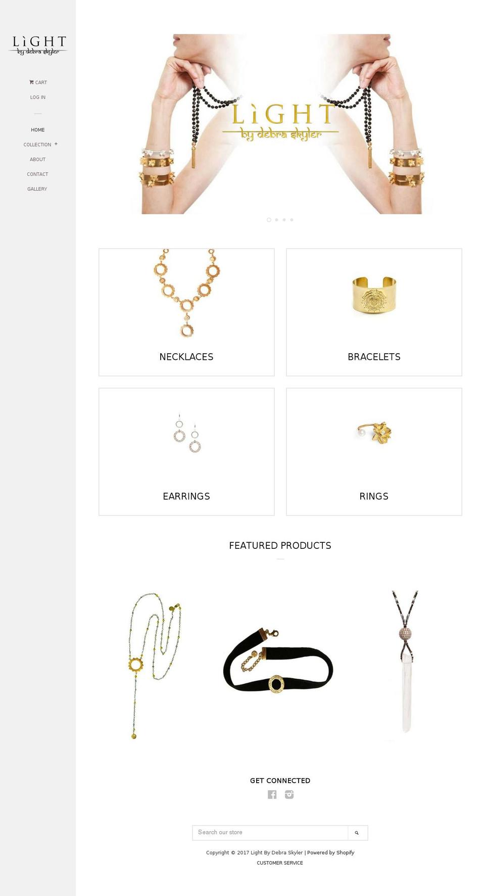 lightbydebraskyler.com shopify website screenshot