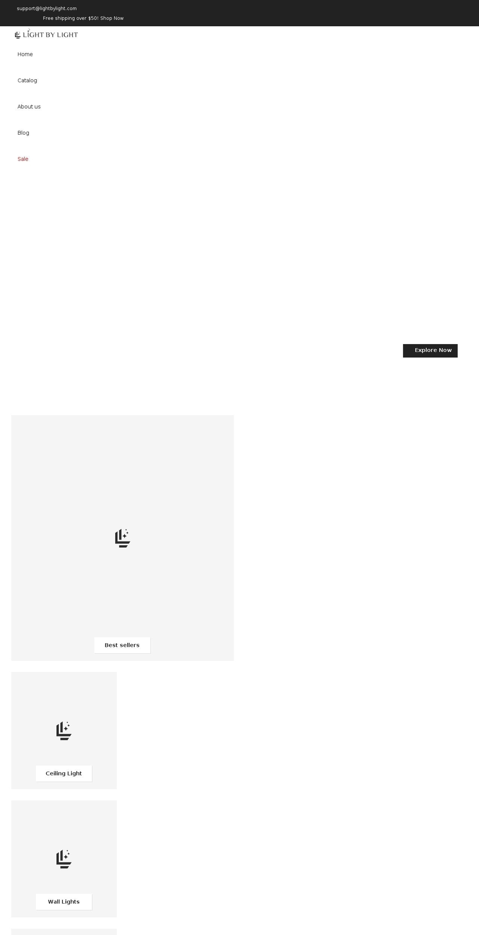 lightbylight.com shopify website screenshot