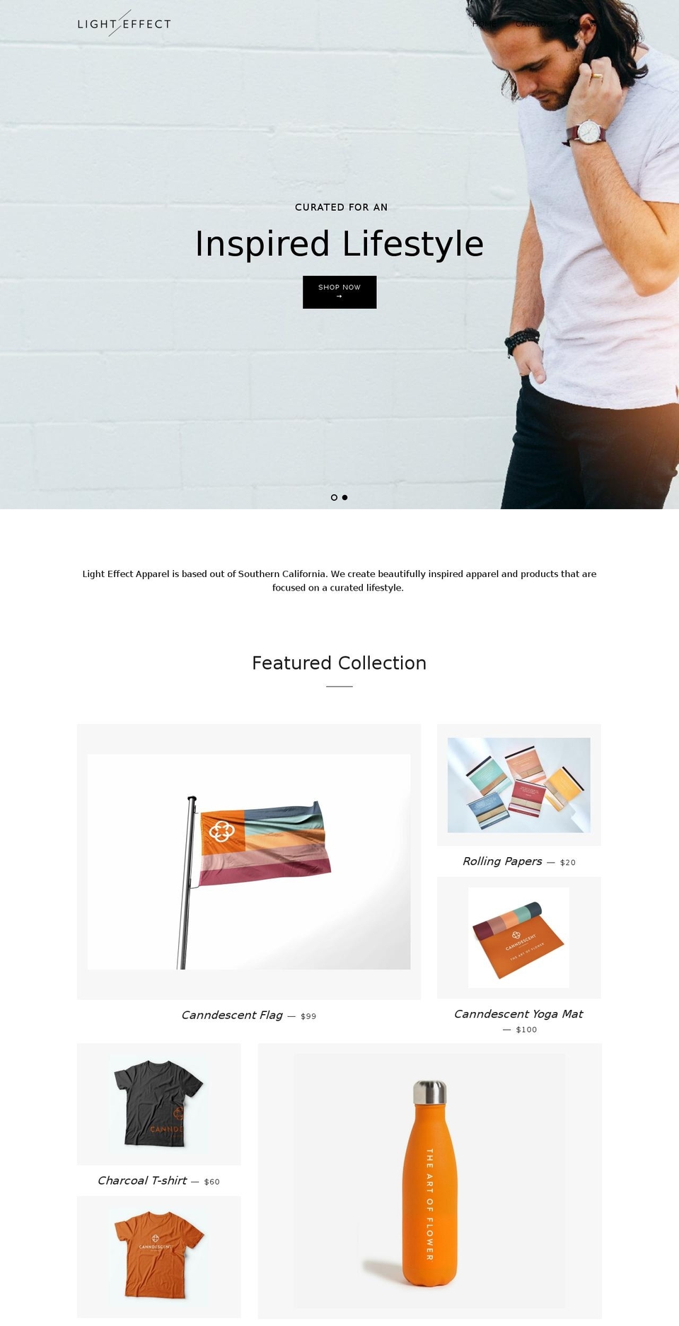 lighteffectapparel.com — Shopify storefront screenshot