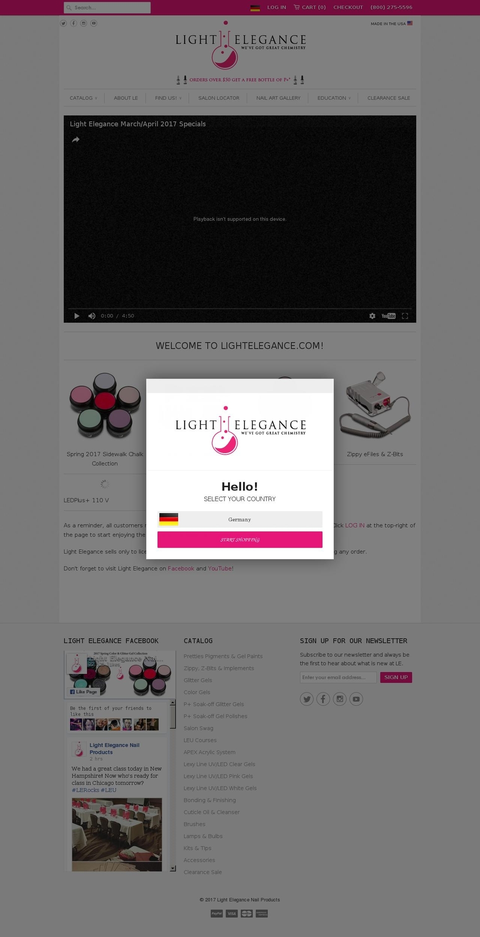 lightelegance.com shopify website screenshot