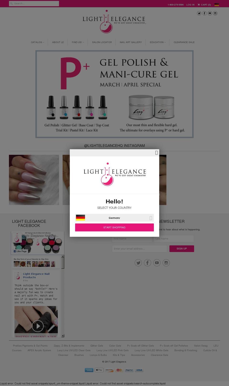 Active-4.4-responsive Shopify theme site example lightelegancegel.com