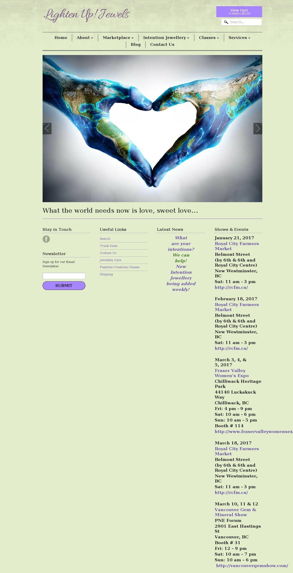 lightenupjewels.com shopify website screenshot