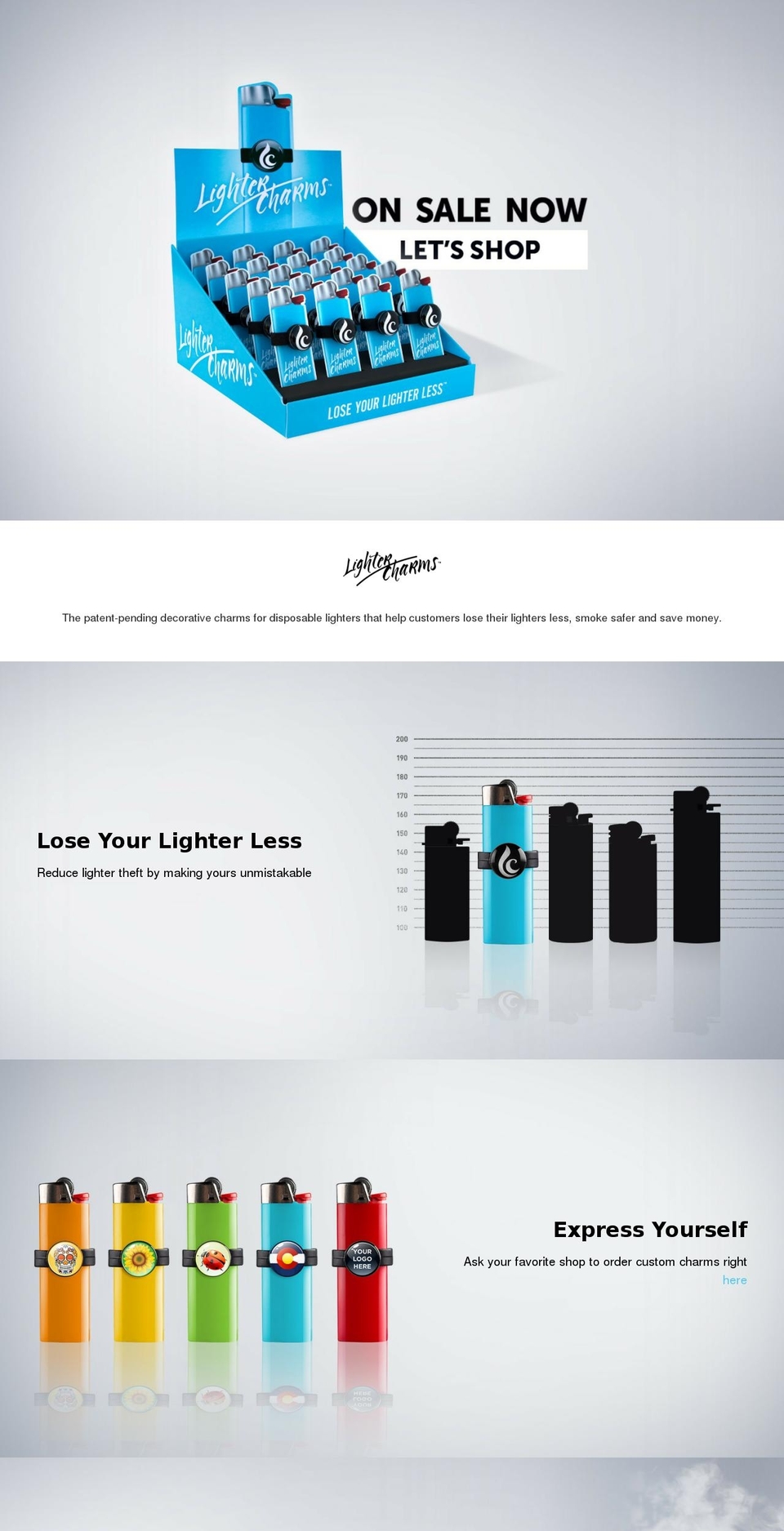 lightercharm.com shopify website screenshot