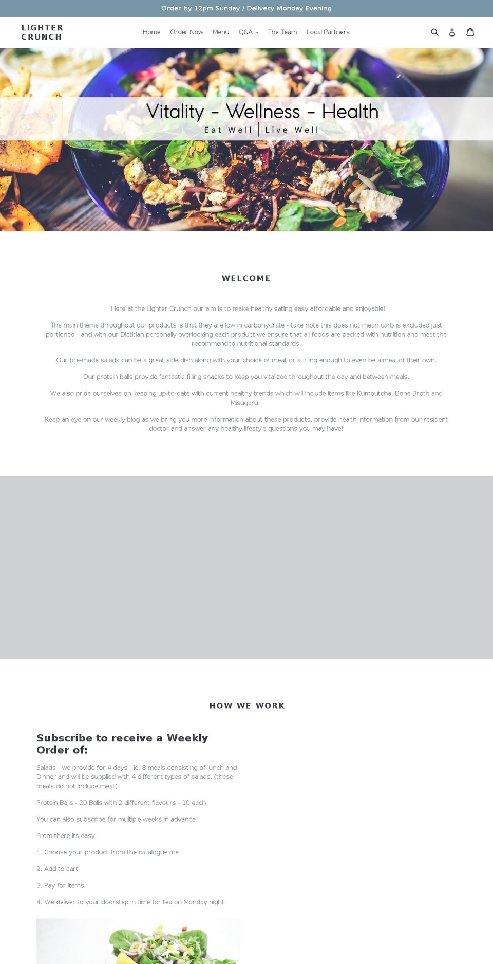 lightercrunch.com — Shopify storefront screenshot