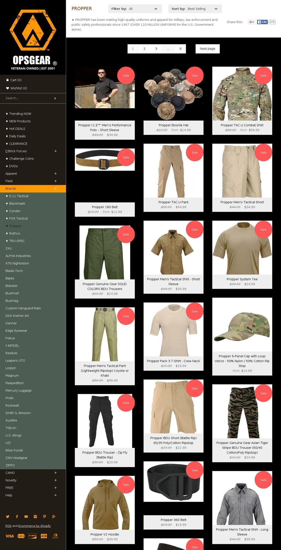 lightfightergear.com shopify website screenshot