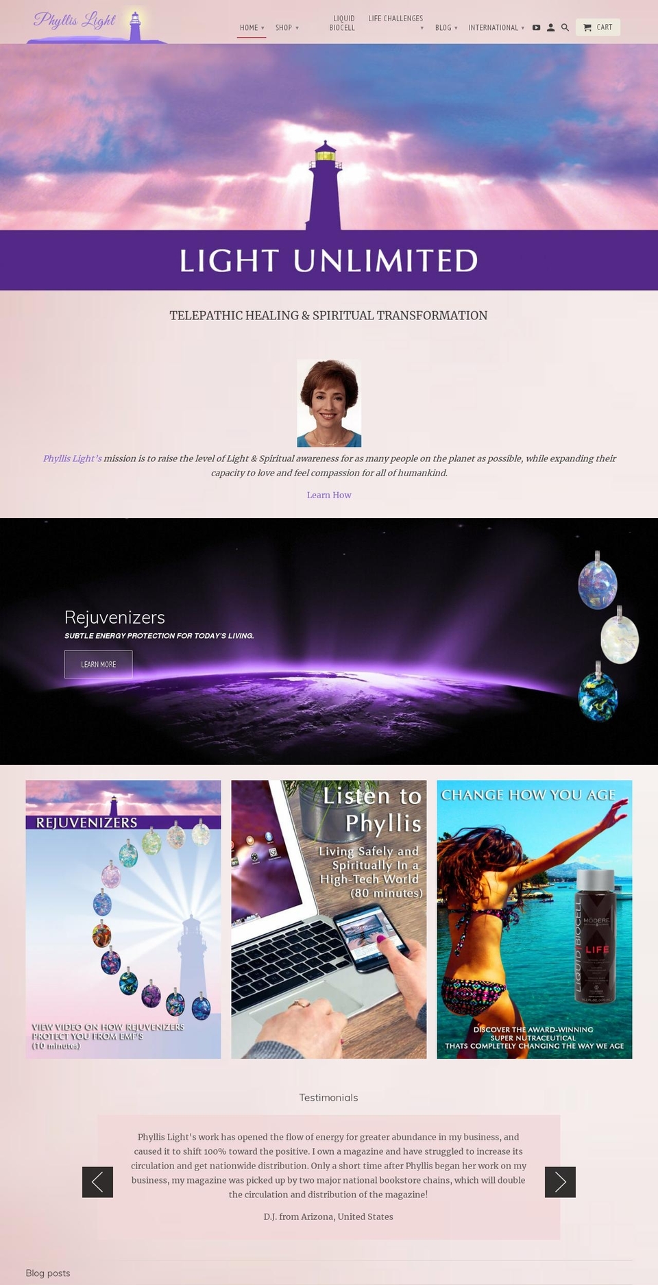 lighthealing.myshopify.com shopify website screenshot
