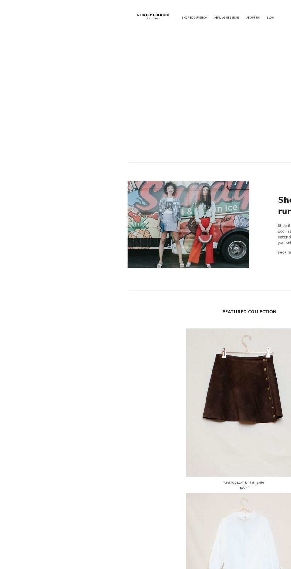 lighthorsestudios.com — Shopify storefront screenshot