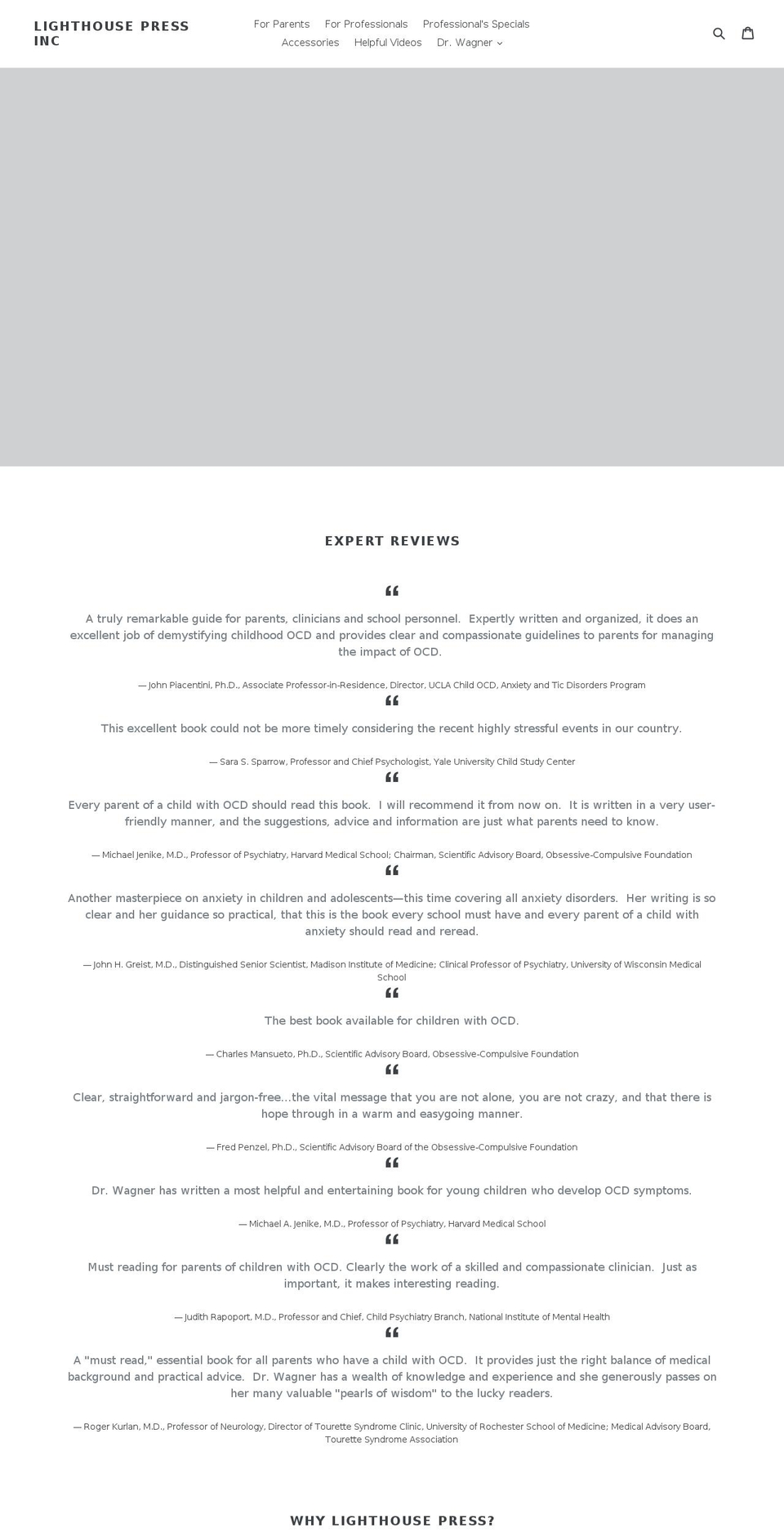 lighthouse-press.com shopify website screenshot