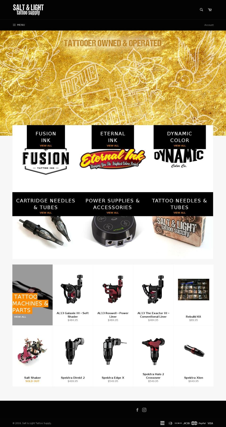 lighthousetattooink.com — Shopify storefront screenshot