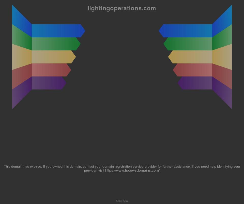 lightingoperations.com shopify website screenshot