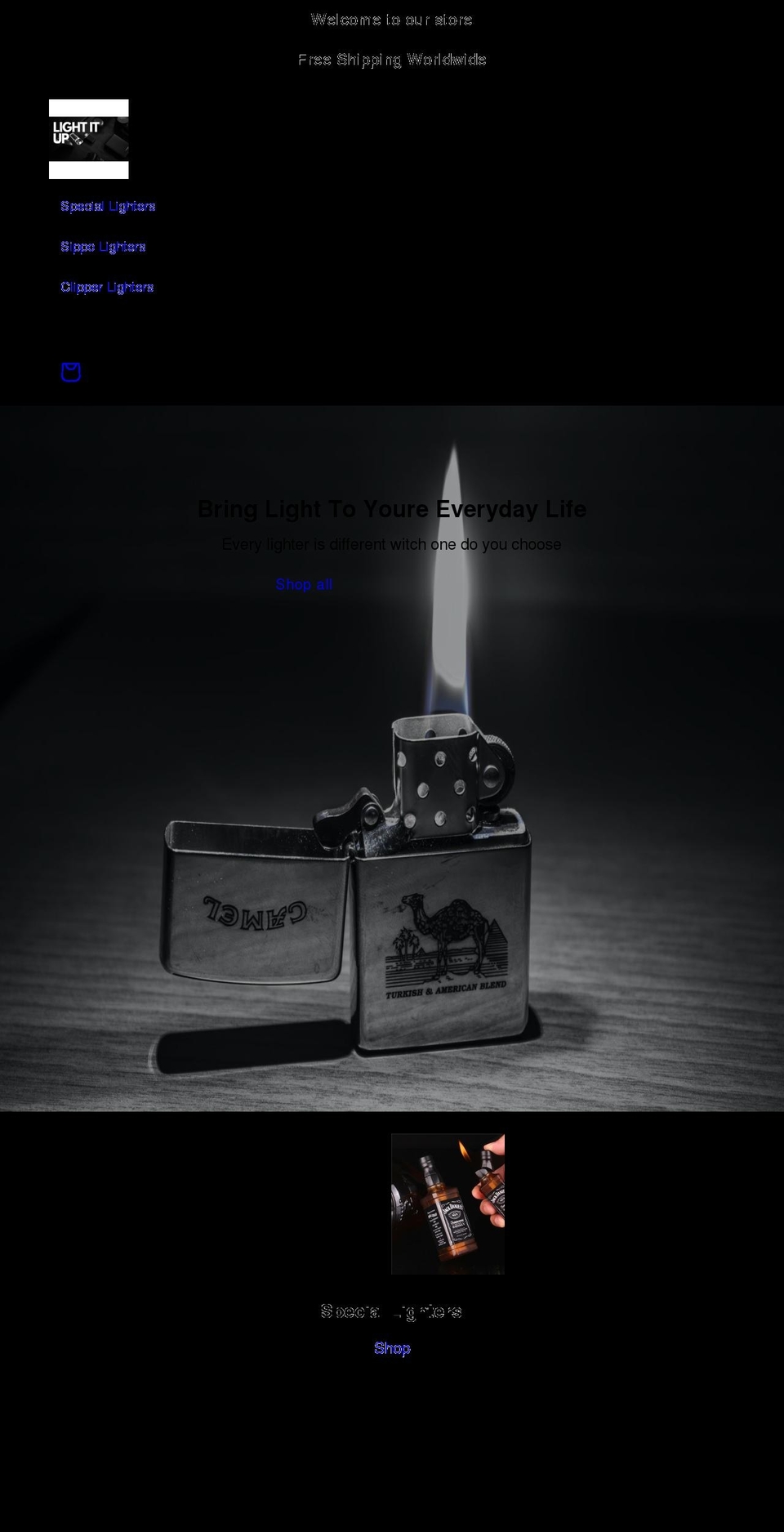 lightituponline.com shopify website screenshot