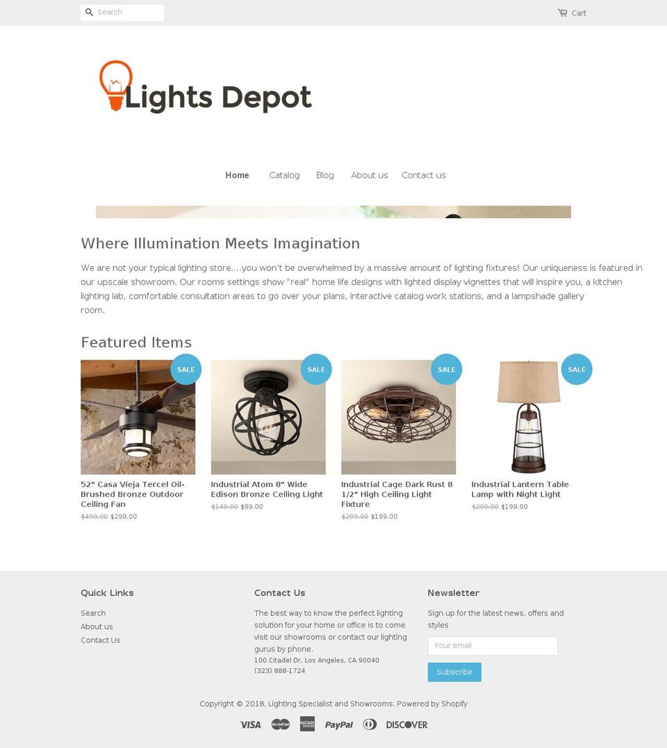 lightmediala.com — Shopify storefront screenshot