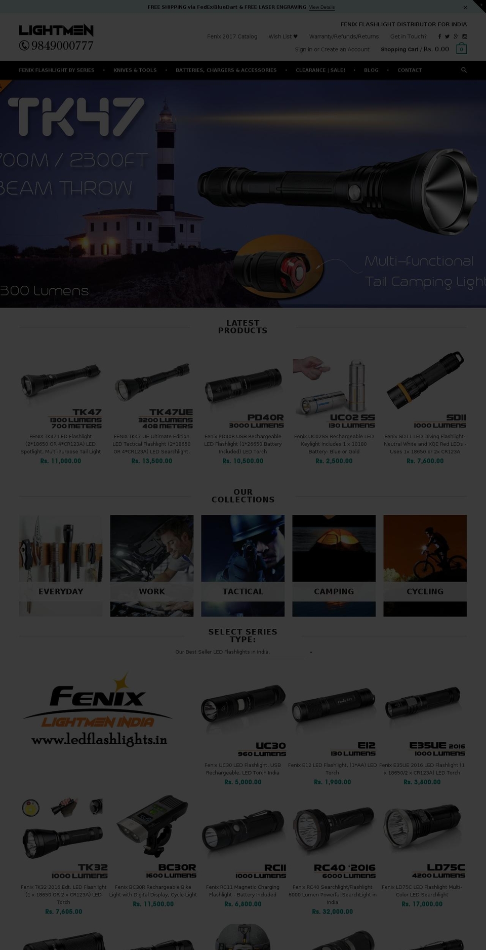 Expanse Shopify theme site example lightmenindia.myshopify.com