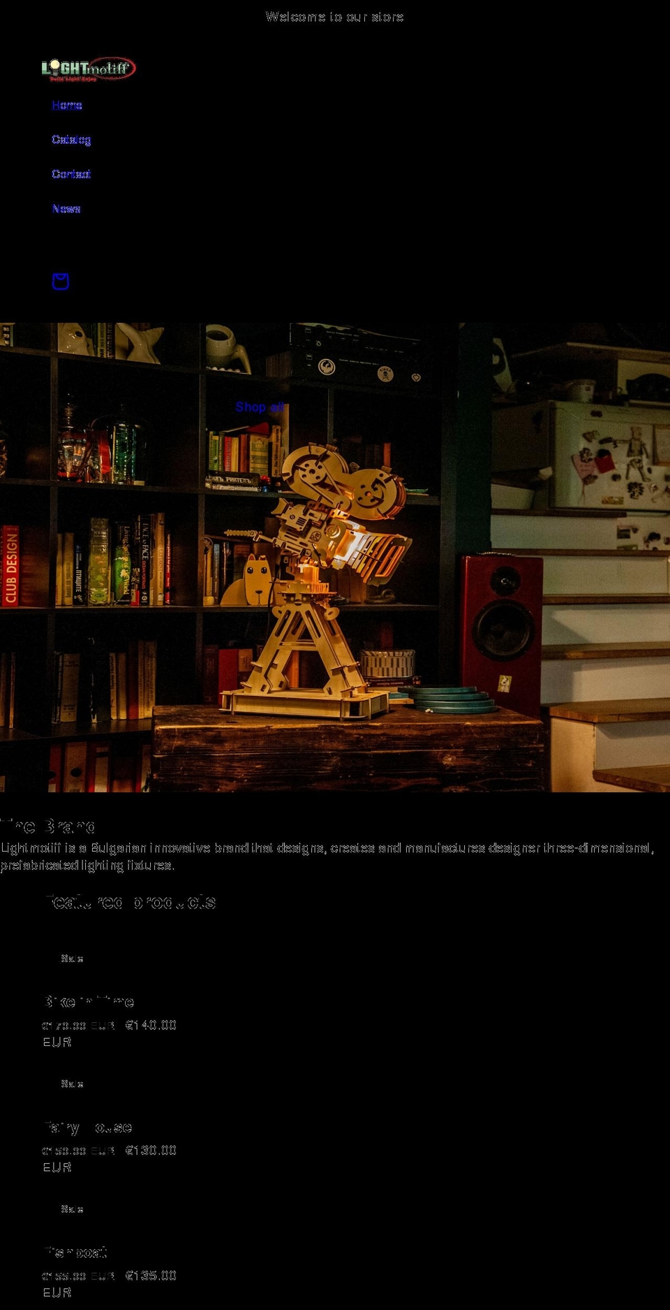 lightmotiff.com shopify website screenshot