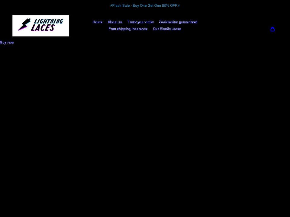 lightninglaces.com shopify website screenshot