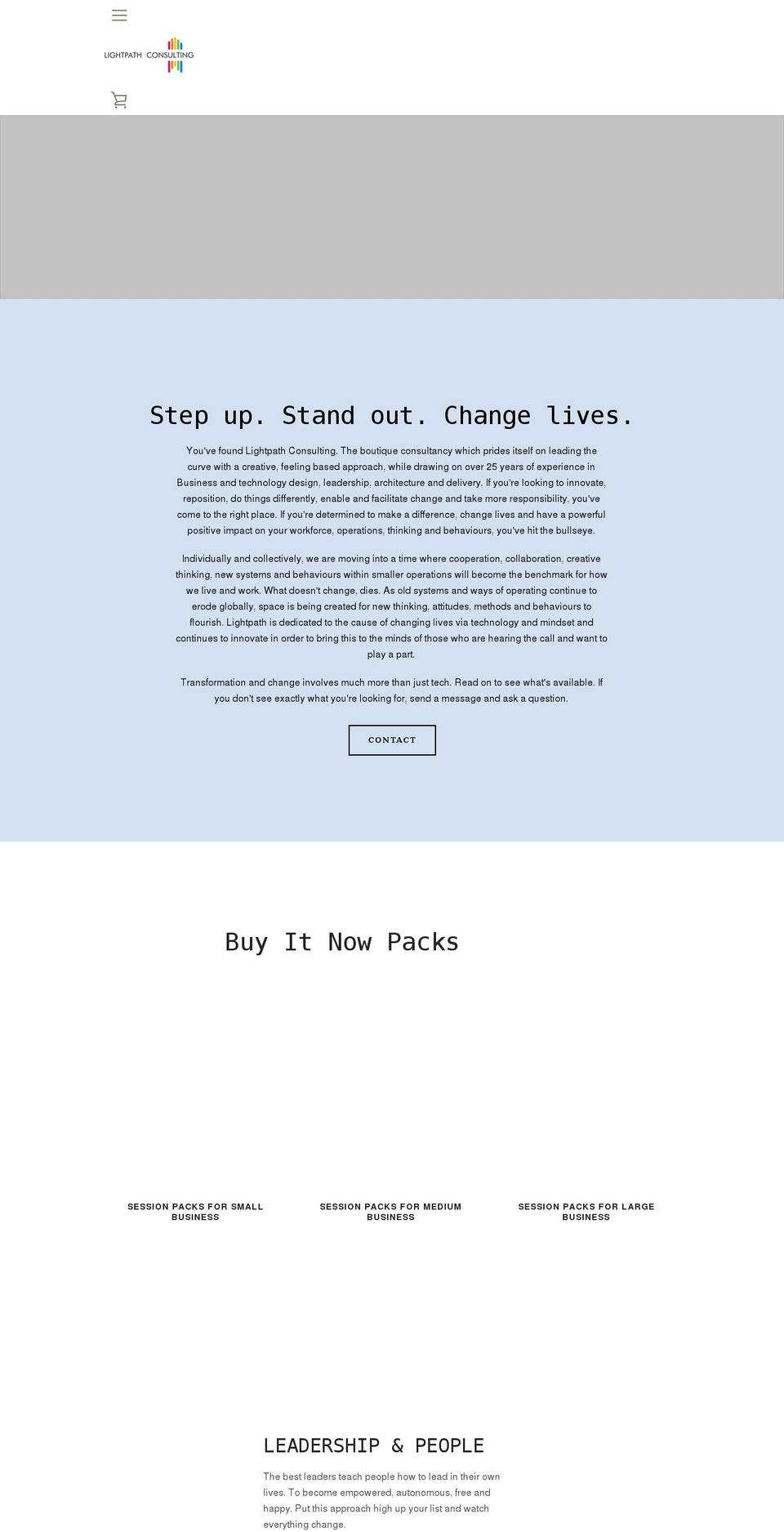 lightpathconsulting.co.uk shopify website screenshot