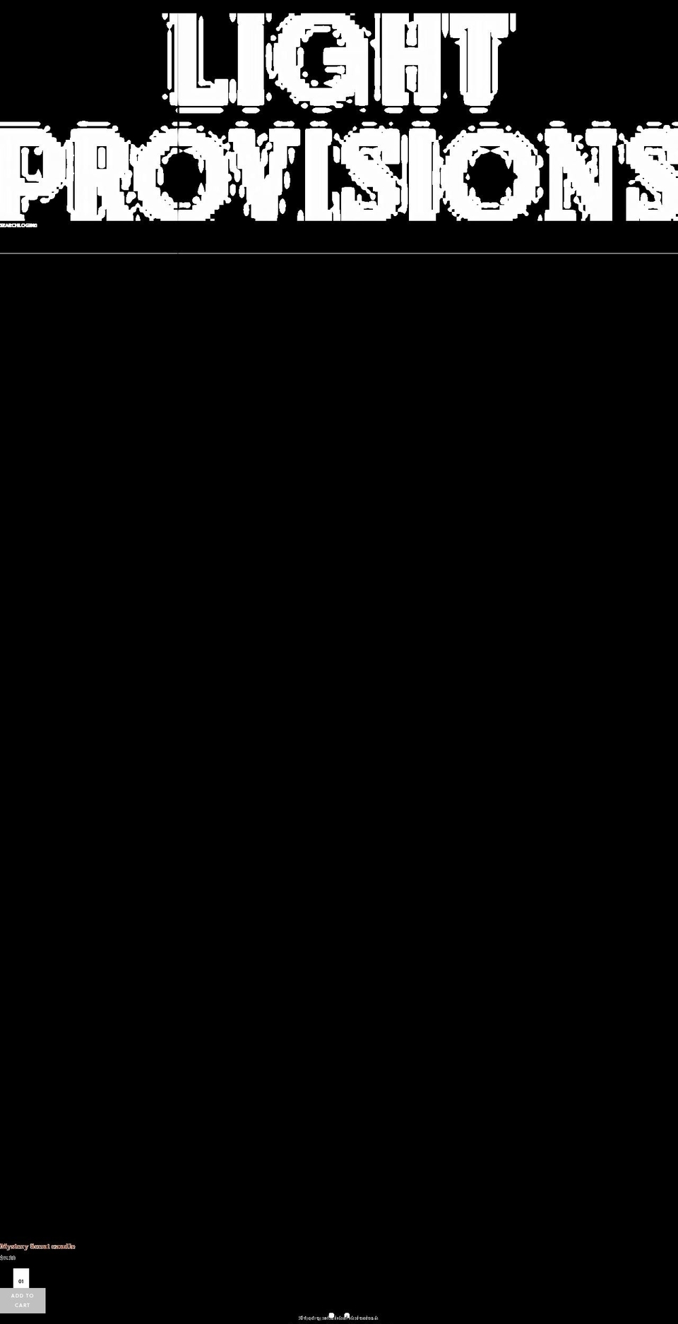 lightprovisions.com shopify website screenshot