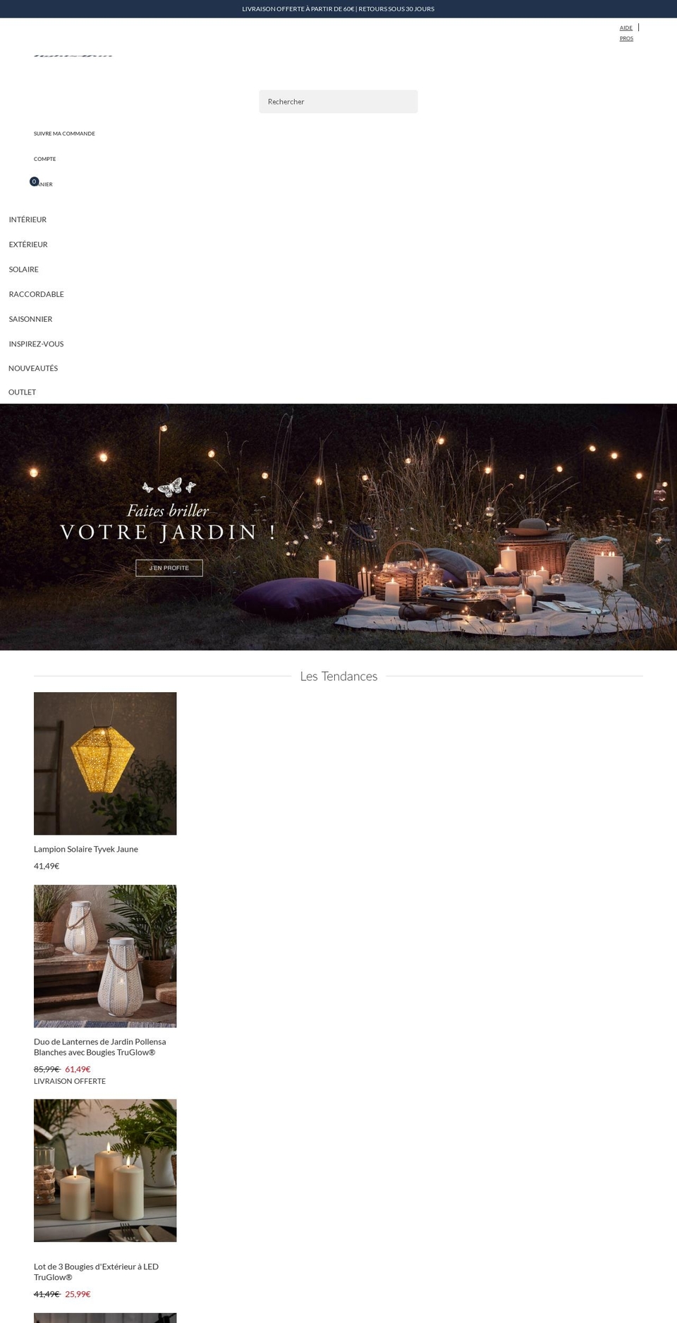 lights4fun.fr shopify website screenshot