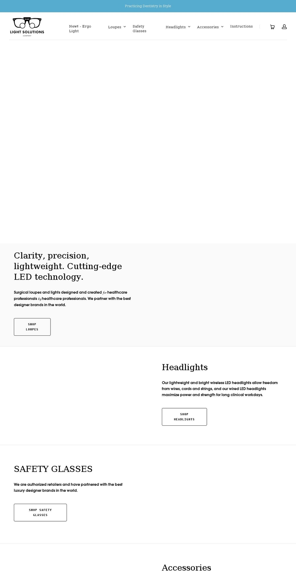 lightsolutionsdental.com shopify website screenshot