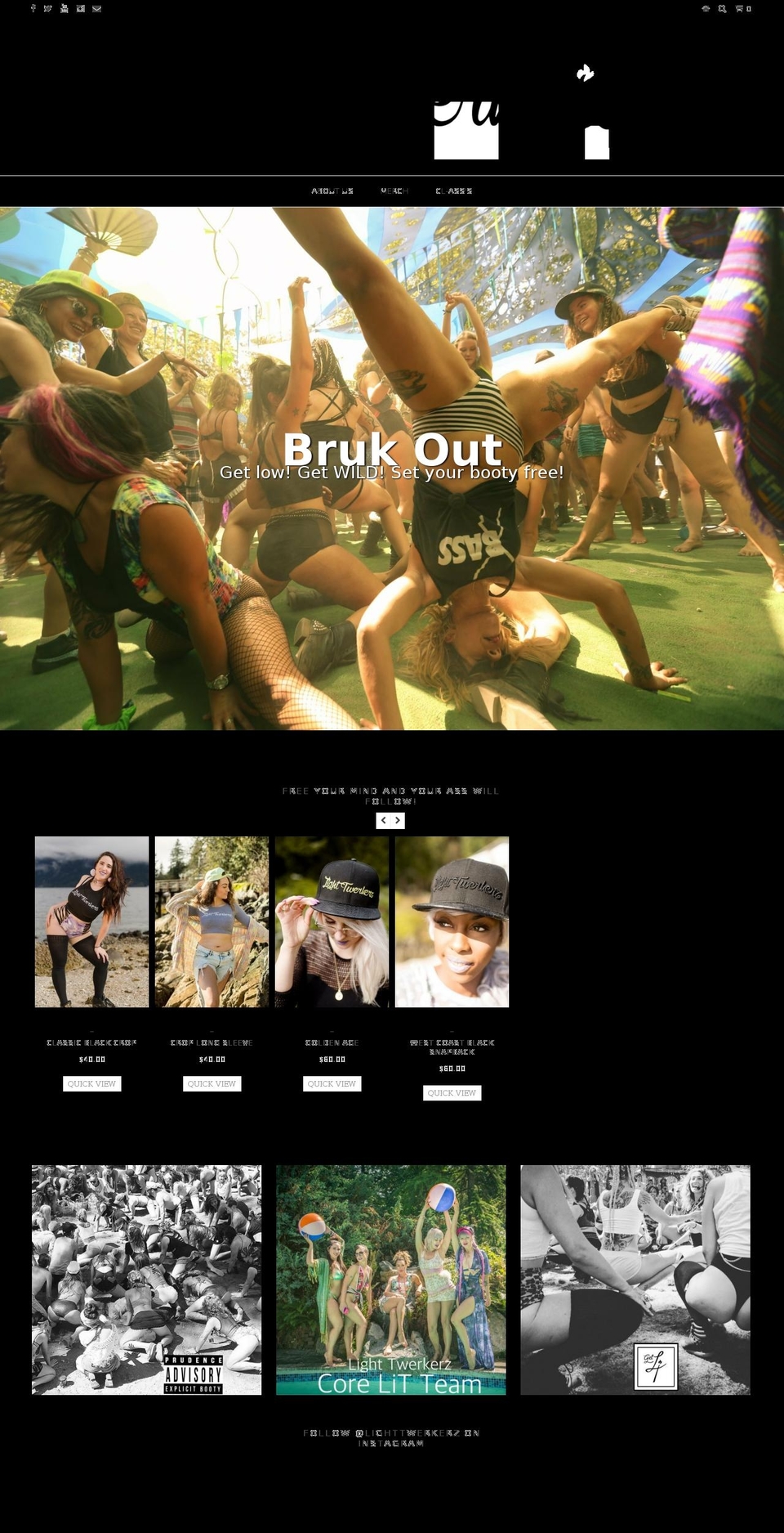 lighttwerkerz.com — Shopify storefront screenshot