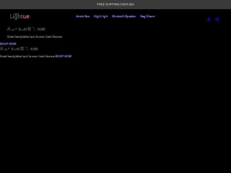 lightue.com shopify website screenshot