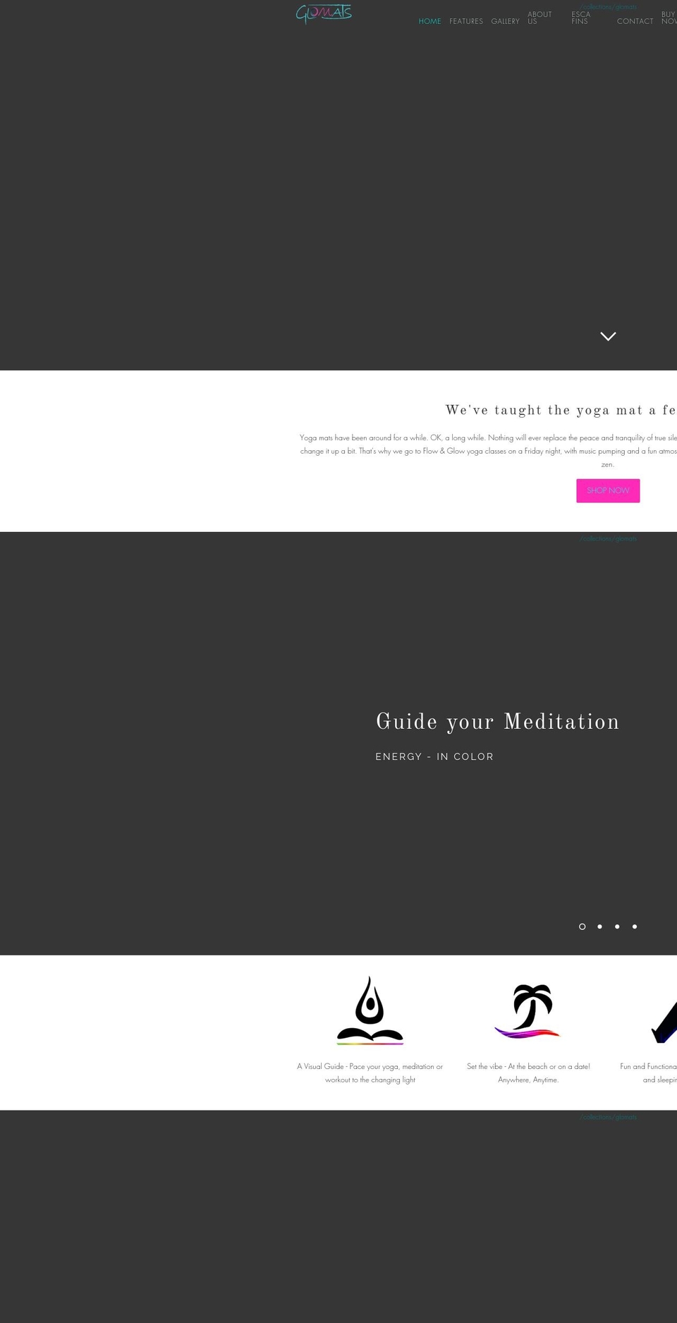 lightupyogamat.com — Shopify storefront screenshot