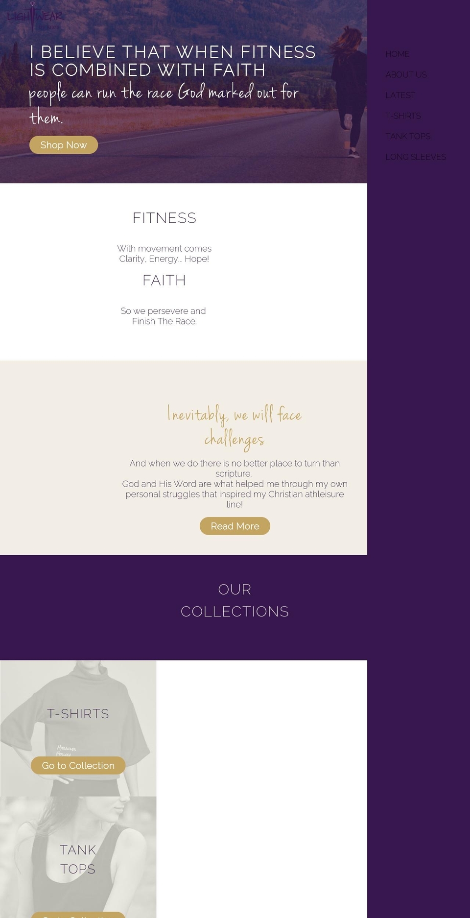 lightwearbyjules.com shopify website screenshot