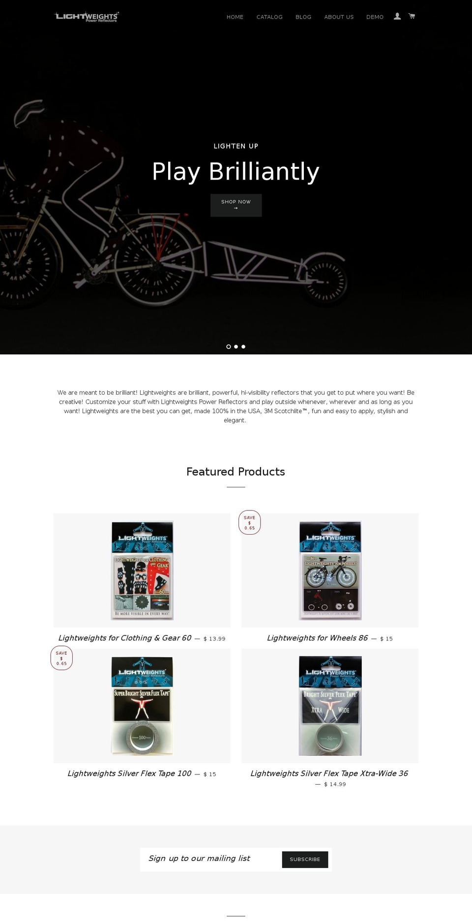 lightweightsafety.com — Shopify storefront screenshot