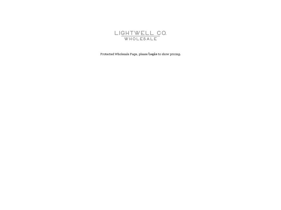 lightwellwholesale.com — Shopify storefront screenshot