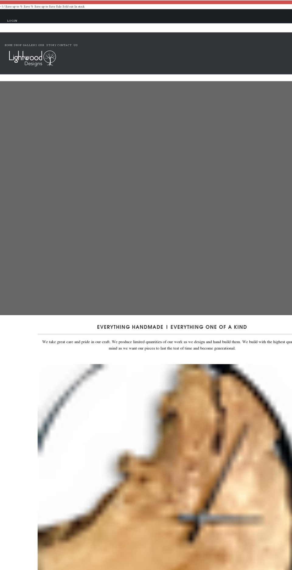 lightwooddesigns.com shopify website screenshot