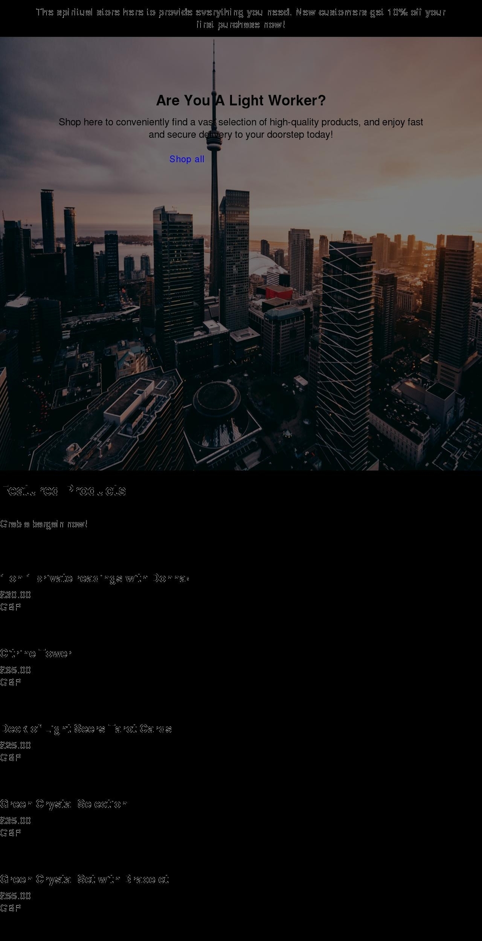 lightworkerconsulting.com shopify website screenshot